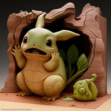 3D model The Chikorita Rescue The Stubborn Chicorita (STL)